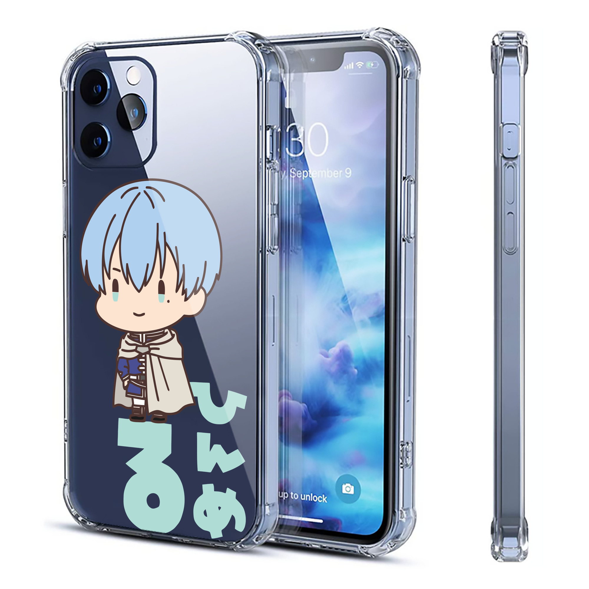 （画像用） 葬送のフリーレン Frieren 【iPhone 12シリーズ対応】透明スマホケース（クリアソフトケース）